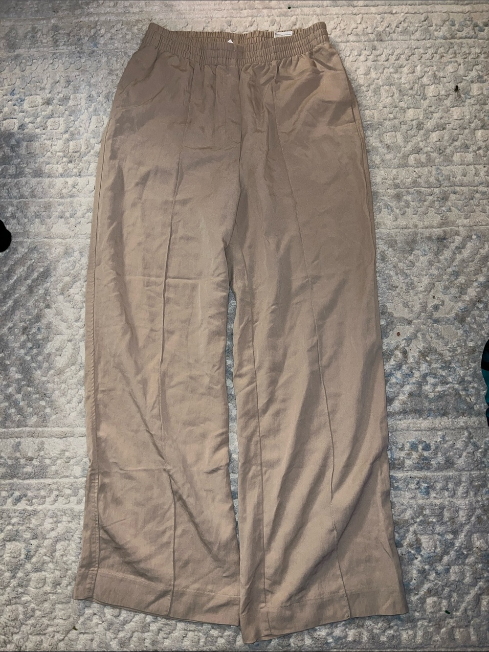 Women’s Elastic-Waist Wide Leg Pants - Taupe